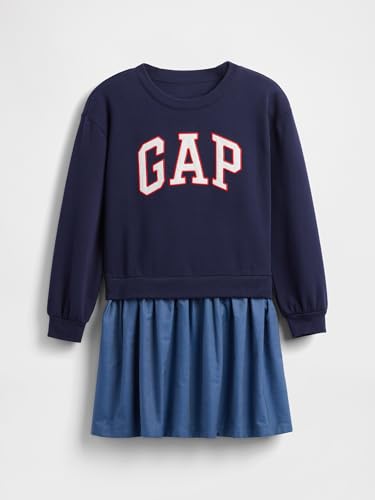 Image of Gap Girls' Short Sleeve Logo Dress