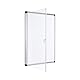 Bi-Office-Vitrine für den Innenbereich mit zusätzlichem, abschließbarem magnetischem Whiteboard, Größe: 723 x 984 mm - 9 x A4