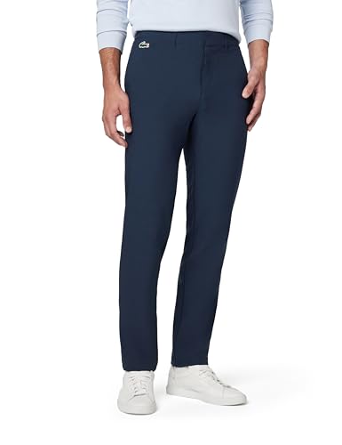 Pantalon décontracté Lacoste Straight Fit Chino Golf Pants Marina taille 48 pour hommes