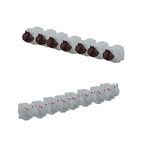 Wayees Cutie Slime Charms Succulent Gardens Miniature Toy Sheeps Easter Egg Filler Baby Shower Ornaments Kit Fairy Doll House Party Dollhouse Decoration VBS Craft Christmas Projects