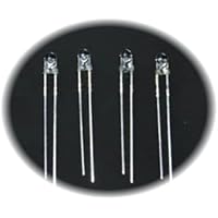 CHANZON 4 x knipperende LED-lichtdiodes 3mm of 5mm, zelfknipperend 200-4000 mcd 60°. Kleuren naar keuze (blauw, rood, groen, geel, wit) behuizing diffuus of helder water (5mm wit helder 4000mcd