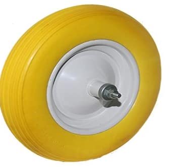 Roue anti-trou pour brouette axe long idéale pour potager et chantier