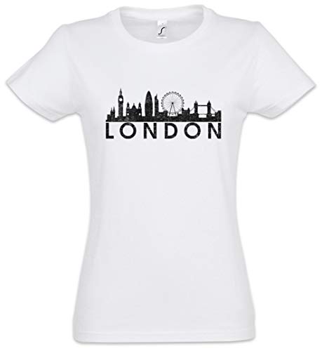 Image of Urban Backwoods Skyline London Women T-Shirt White Size 2XL