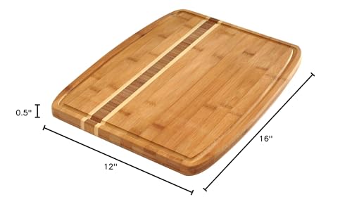 Tabla de Cortar Norpro de Bambú 40.5 x 30.5 cm miniatura 5