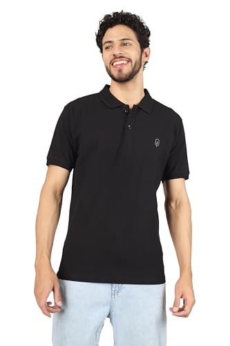 Image of Men's Regular Fit Polo Collar Half Sleeve T-Shirt Cotton Blend Polo T-Shirt Comfortable Lightweight Plain T-Shirt