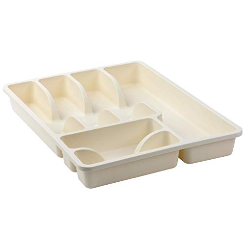 Bandeja para cubiertos con 6 compartimentos, de plástico, sin BPA Cover