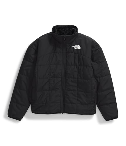 Image of THE NORTH FACE Girls Reversible Shasta Full Zip Jacket | Puffer Coat With Synthetic Insulation, Fleece Lined, Water Repellent