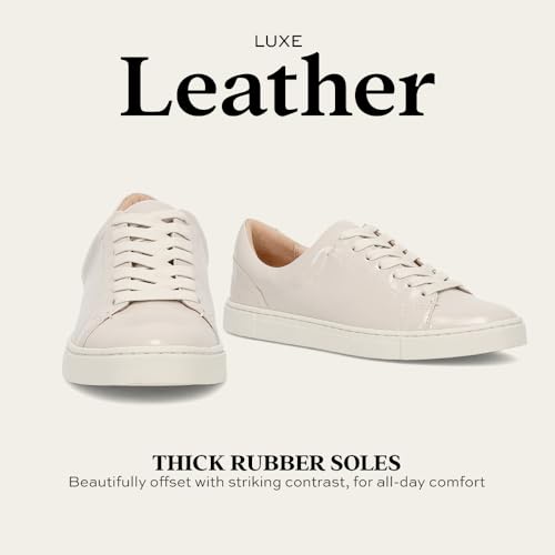 Image of Frye Ivy Low Lace Sneakers for Women - Removable Footbed Shoes - Leather Womens Casual Shoes - Crafted from Soft, Vintage Italian Leather with Removable Molded Footbed