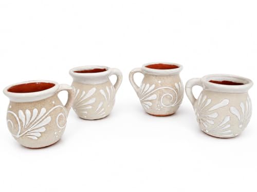 Set de 4 tazas de barro negro espiga miniatura 2