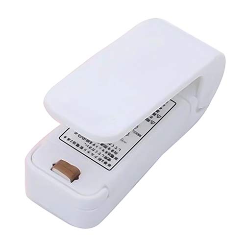 Preisvergleich Produktbild SSINI Automatische Lebensmittel-Vakuumversiegelungsmasch... tragbar, Mini-Vakuumiergerät, Heimpresse, Heißsiegelmaschine für trockene Lebensmittel, frische Konservierung (weiß)