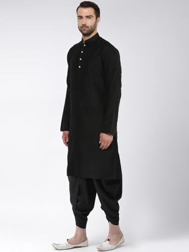 Kisah Men Printed Kurta Set, Full Sleaves, Knee Length, Straight, Regular Fit, Mandarin Collar Ethnic Wear