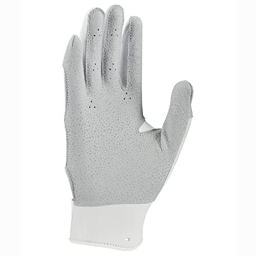 Nike Adult Hyperdiamond Select 2.0 Batting Gloves White | Gold Large