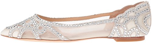 Badgley Mischka Womens Gigi Ballet Flat, Ivory, 7.5 Us #TOP6