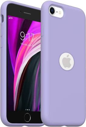 Vonzee Back Cover For Iphone Se Liquid Silicone Mobile Phone Cover Wireless Charging Support Candy Purple Amazon In Electronics