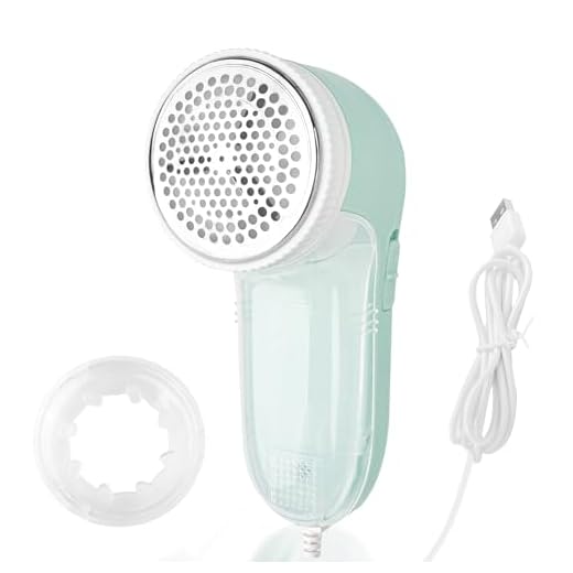 Fousenuk Quitapelusas Electrico, Quita Pelusas Ropa con Orificios de 3 tamaños y 3 Cuchillas de Acero Inoxidable, Quita Bolas Ropa para Pelusas de Cualquier tamaño para Ropa, sofás, sábanas, Cortinas