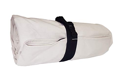 Outfitter Bedroll; Premium 15oz. Grade A Cotton Canvas Cowboy Style Bedroll, Color Natural, Sobredimensionado para Máximo Espacio para Dormir; Cremalleras Dobles YKK para Durabilidad para Todas las Estaciones miniatura 3