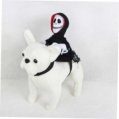Disfraz capa Halloween para perros y gatos negro S miniatura 3