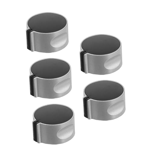 HOLIDYOYO 5 piezas Perillas de Control de Gas Cocina de Metal Accesorios para Estufas Botones de Encendido y Apagado Instalación y Diseño Moderno para Hogar y