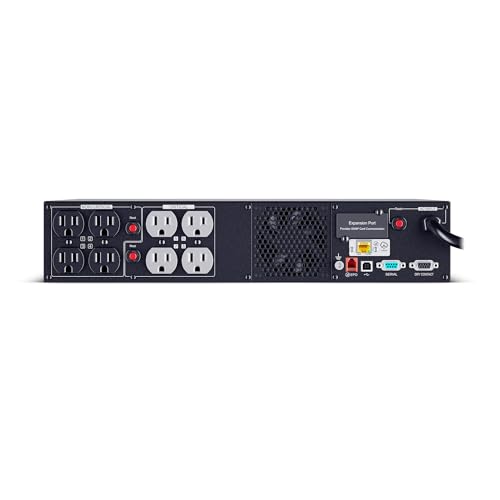 Image of CyberPower PR1000RT2UC Smart App Sinewave UPS Battery Backup and Surge Protector, 1000VA /1000W, 8 Outlets, 2U Rack /Tower, AVR, Built-in Cloud Monitoring, UL Certified