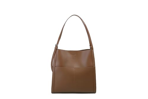 Sac pour ordinateur portable en cuir marron pour femme active