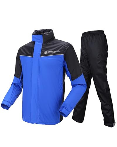 Chaqueta impermeable para lluvia Unisex talla XXL azul miniatura 1