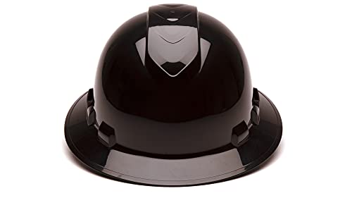 Image of Pyramex Ridgeline Full Brim Hard Hat 4 Point Ratchet Vented