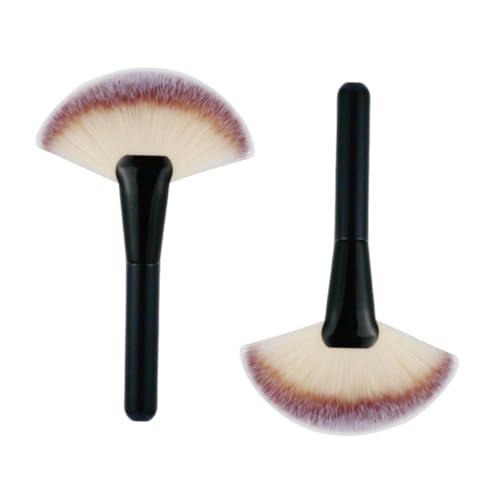 Fan Makeup Brush Set for Powder and Foundation