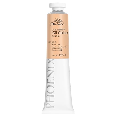 PHOENIX Flesh Tint Oil Paint - Studio Oil Paint Single Large Tube - 170ml / 5.75 Fl oz. Skin Tone
