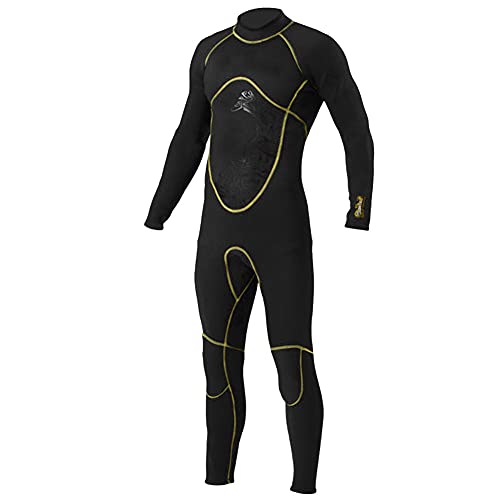 Mavaol Traje de Buceo de una Pieza para Hombre Traje de baño de Secado rápido de Manga Larga Traje de Neopreno para esnórquel (XXL)