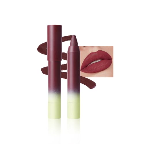 Image of Wine Berry Matte Lip Liner Pencil - Smooth & Moisturizing Lip Pencil for Precise Contour, Rich Color Payoff, Lightweight Everyday Lip Makeup, Twist-Up Design,06#