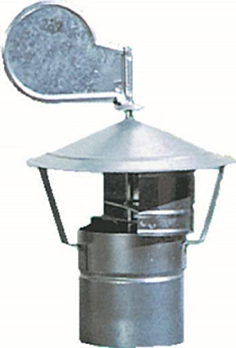 O.V.S. 9775514 schornsteinemissionen Stahlblech verzinkt drehbar, Durchmesser 14 cm