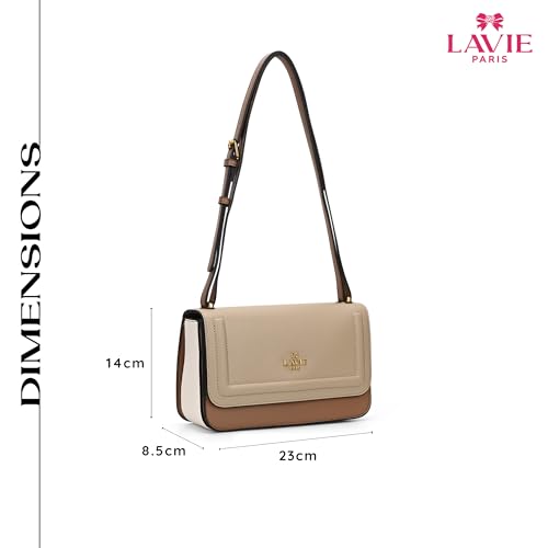 Image of LAVIE PARIS Women's Camelia 3 Compartment Flap Crossbody Sling Bag | Ladies Purse Handbag | Gift for Women