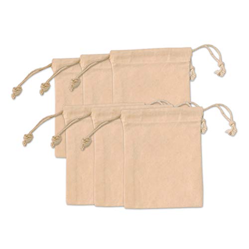 Cotton Pouch & Bag with Drawstring;Canvas Tote; Machine Washable ) Cover