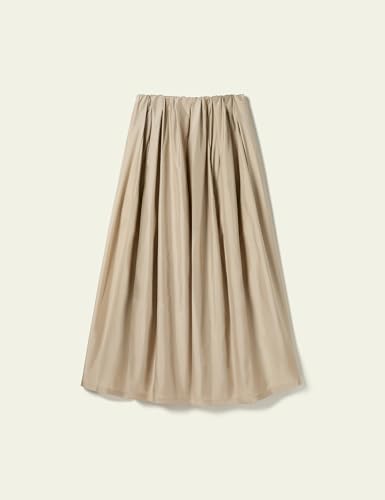 LilySilk Women Silk Skirt A-line Bubblle Full-Length Pure Silk Skirt for Womens Daily Work2