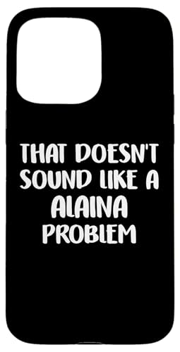 ALAINA Personalized Cute Flower Girls ALAINA Name スマホケース iPhone 15 Pro Max 用