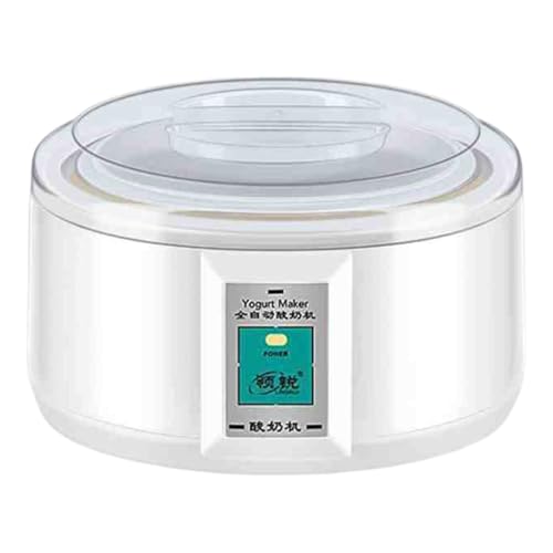 Peakjune MáQuina De Yogur Casera,Compacta para Hacer Yogur,1.5 L Revestimiento De Gran Capacidad,Duradero Y De Larga Vida úTil,Adecuado para Elaborar Postres Caseros Frescos
