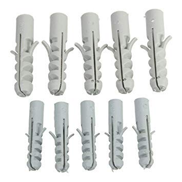 Rpi shop - Drywall Screw(D 3.5mm) 3 Size 6 X (19mm, 25mm, 32mm) Each 100 Pcs, With 300 pcs Wall Plug, Total : 600 Pcs