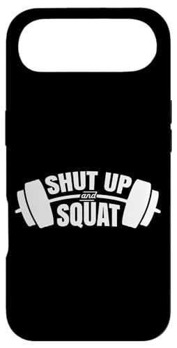 Shut up and Squat トレーニング フィットネス ジム ワークアウト スマホケース iPhone Air 用