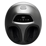 TYYMSMK Masajeador de pies, pantalla táctil LCD con fuerza ajustable, raspado con rodillo y amasado profundo para aliviar la fatiga y relajar los músculos, adecuado para uso doméstico u oficina