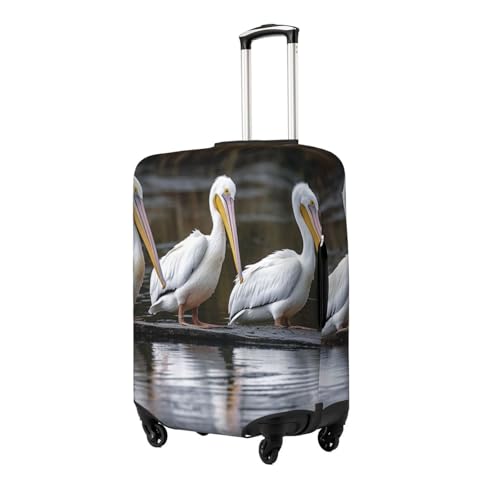 Three Pelicans Luggage Cover for Suitcase TSA Approved Elastic Suitcase Cover Anti-Scratch Travel Luggage Protector Cover Washable Trolley Case Cover Fit 18-32 Inch Luggage X-Large2