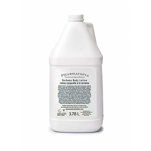 Pharmacopia Hotel Verbena Body Lotion – Moisturizing Aromatherapy Body Cream with Natural & Organic Ingredients – Vegan, Cruelty Free, Aromatic Moisturizer, 128 oz