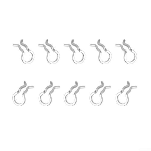 10pcs Stainless Steel Brake Caliper Spring Clips Compatible with For SLX and For formula Brake Pad Pins For for Mountain Road Bikes (Titanium)