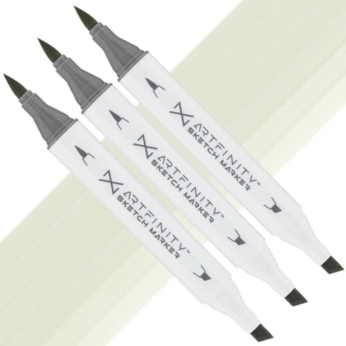 Artfinity Sketch Markers - Set of 3 - Liberty G7-1, Vibrant, Professional, Dye-Based Alcohol Markers for Artists, Drawing, Travel, & More