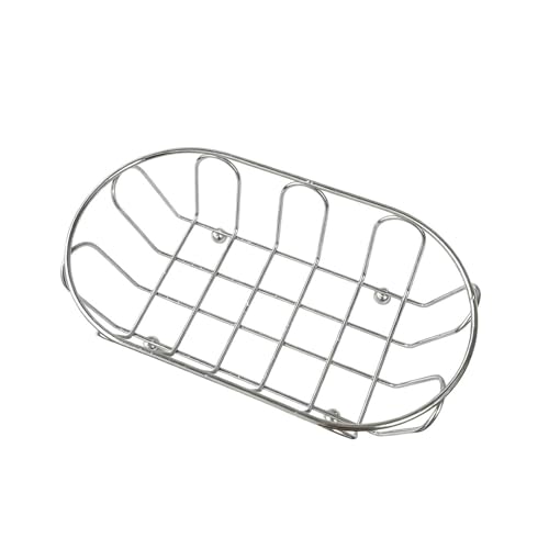 Kaeltsyn Elegante contenedor de almacenamiento de hierro calado para baño, suministros de cosméticos y organización del desorden del hogar, elegante cesta de malla de hierro con diseño de secado