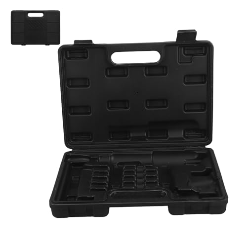 SOPOTUTU Werkzeugkoffer Werkzeugkiste Hartschalenkoffer Tragbarer Aufbewahrungskoffer Werkzeugtasche Kunststoffkoffer Werkzeugkoffer Organizer Werkzeug Organizer Tablett Schwarz