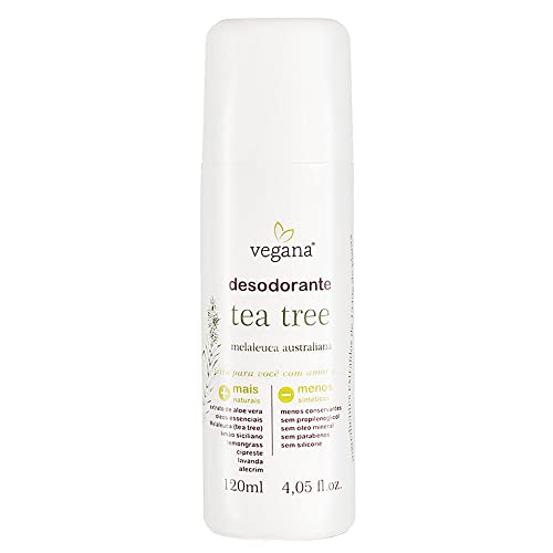 Vegana Desodorante Corporal Tea Tree 120ml, VEGANA