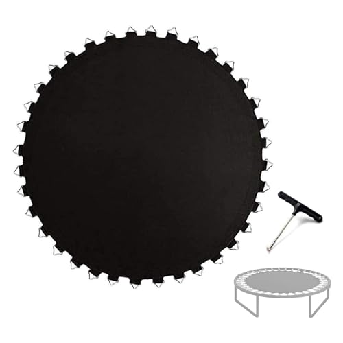 FSDIYU Tappeto Elastico Telo Ricambio Trampolino, Tappetino da Salto a Molla di Sicurezza, Accessori per Trampolino Rotondo Resistenti ai Raggi UV Resistenti all'Acqua da 6/8/10/12/13/14/15/16 Piedi