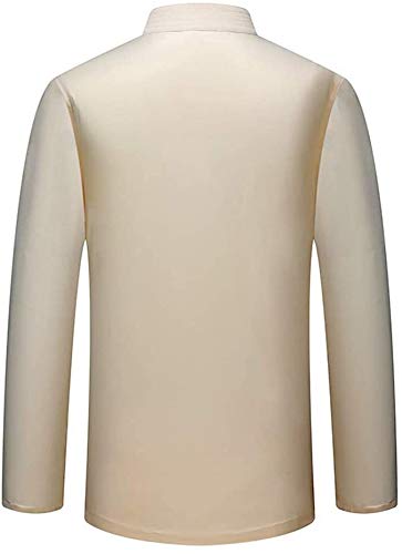 Tai Chi Kleidung Chinesische Kung Fu Kleidung Kampfsportanzug for Herren, traditionelle chinesische Kleidung, Tang-Anzug, Kung-Fu-Anzug, bequem, Tangzhuang, langärmliges Tai-Chi-Hemd, Uniform ( Color