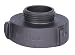 Aluminum 2 1/2" Female NH to 1 1/2" Male NH Fire Hose Adapter