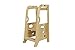 Step Crumbs ® Tour d'apprentissage pour bébés | Tabouret en bois pour enfants Chaise d'apprentissage Montessori Aides de cuisine en bois naturel Learning Tower | Fabriqué en Europe